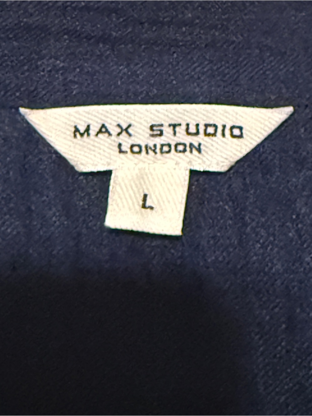 Max Studio Navy Tiered Button-Front Maxi Dress - Picture 2 of 5